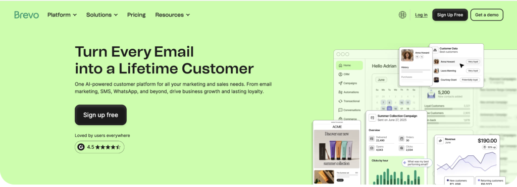 Brevo as one of the digital marketing tool stack